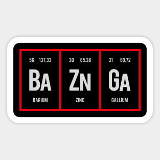 Baznga - Periodic Table of Elements Sticker